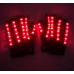 A pair of LED luminous disco light gloves