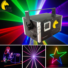 3W TTL RGB laser with SD card 40kpps scanner 