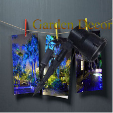 Blue moving firefly garden laser